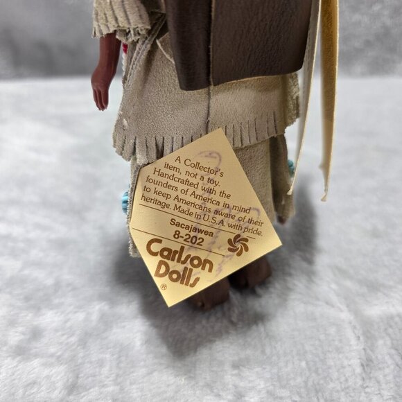 Vintage Carlson Dolls Sacajawea Native American Heritage Doll 8 Inch Handmade US - Picture 8 of 8